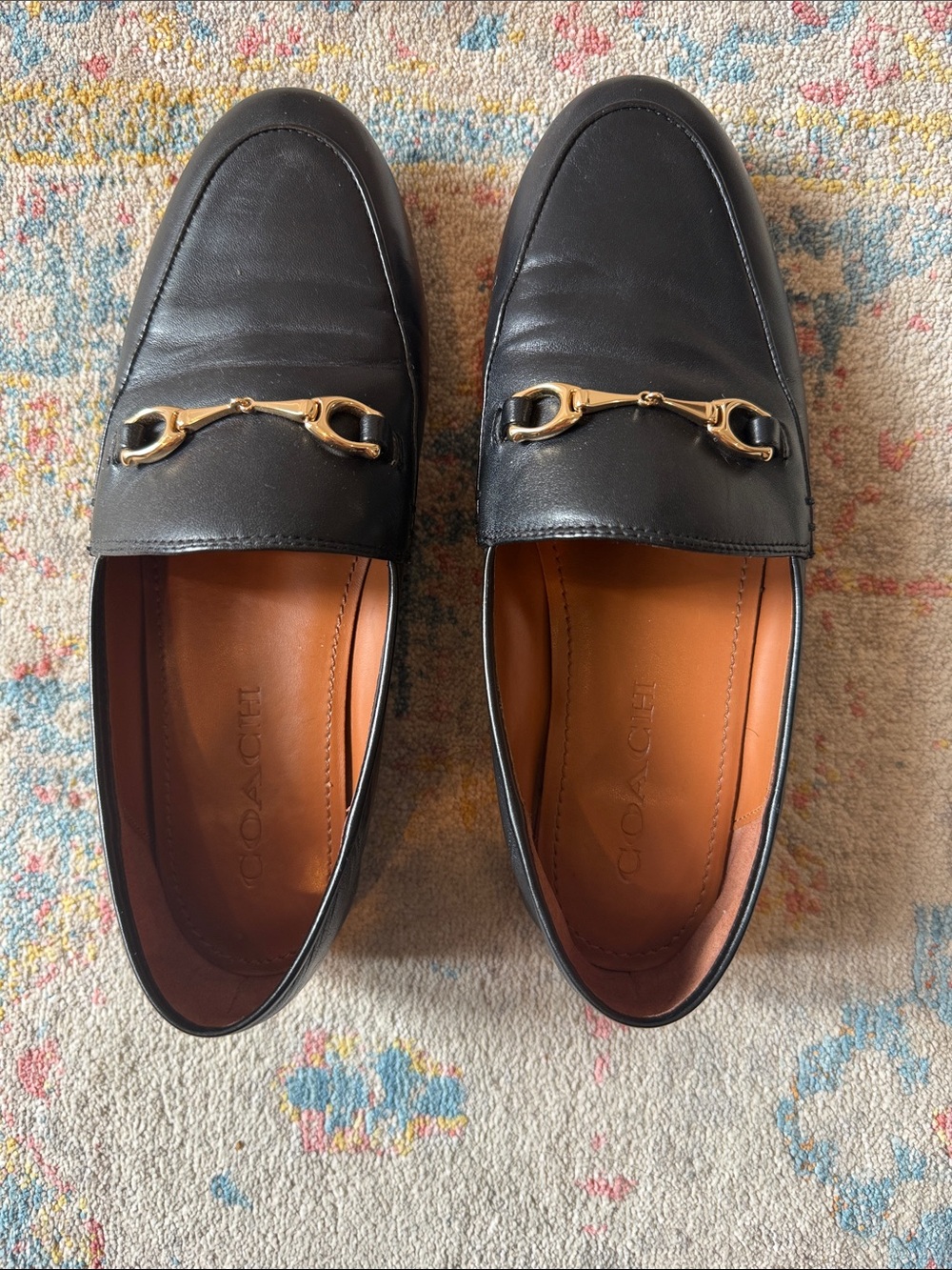 Coach Black Leather loafers (Size 6)